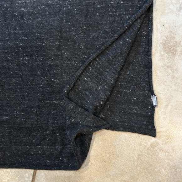 Birkenstock Charcoal Gray T-Shirt Knit Scarf with Embroidered Logo Large - Picture 4 of 4